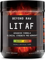 BEYOND RAW Lit Pre Workout Blend AF | Clinically Formulated Advanced Formula | Includes Natural Caffeine